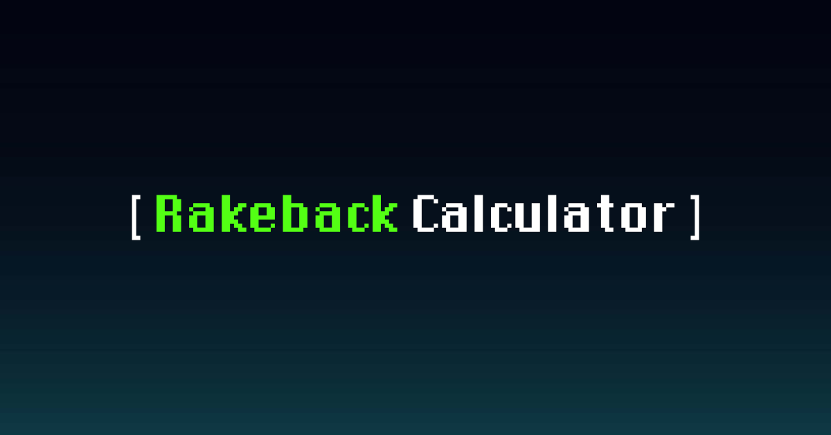 Rakeback Percentage Calculator Gambling