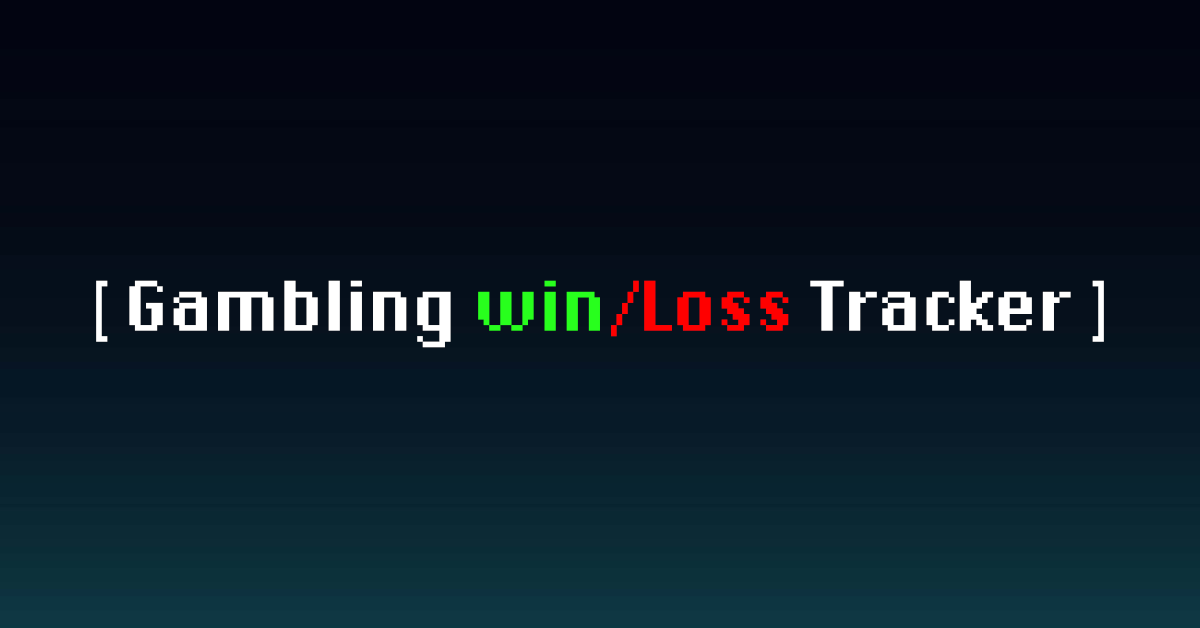 Gambling Win Loss Tracker Tool: How to use it
